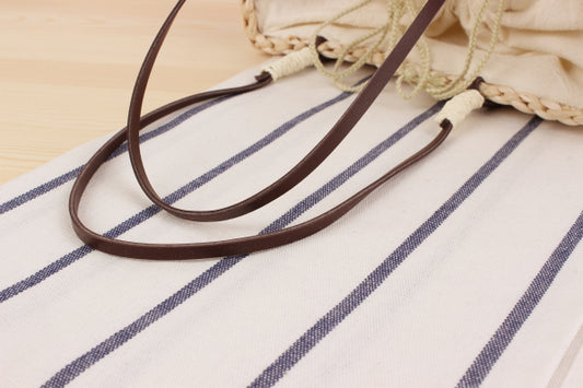 Handmade crochet straw knit woven summer bag for women from the summer collection