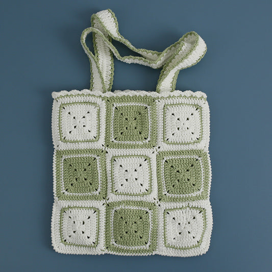 Handmade crochet straw knit woven summer bag for women from the summer collection