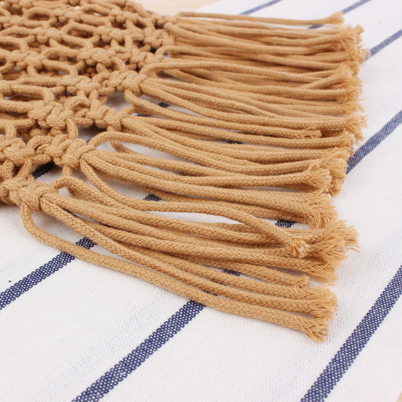 Handmade crochet straw knit woven summer bag for women from the summer collection