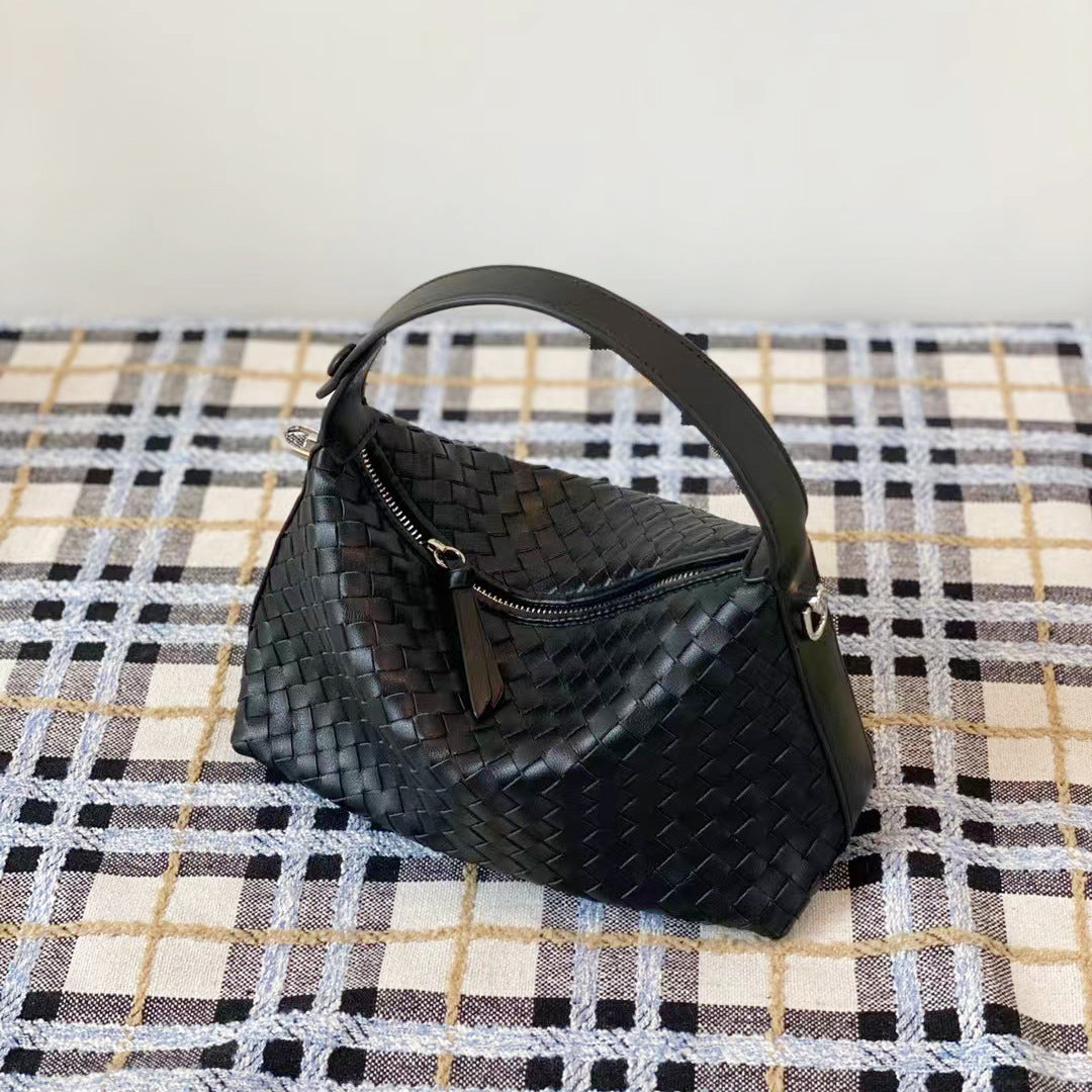 Handmade crochet straw knit woven summer bag for women from the summer collection
