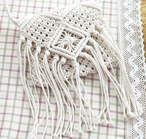 Handmade crochet straw knit woven summer bag for women from the summer collection