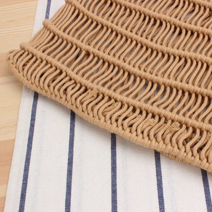 Handmade crochet straw knit woven summer bag for women from the summer collection