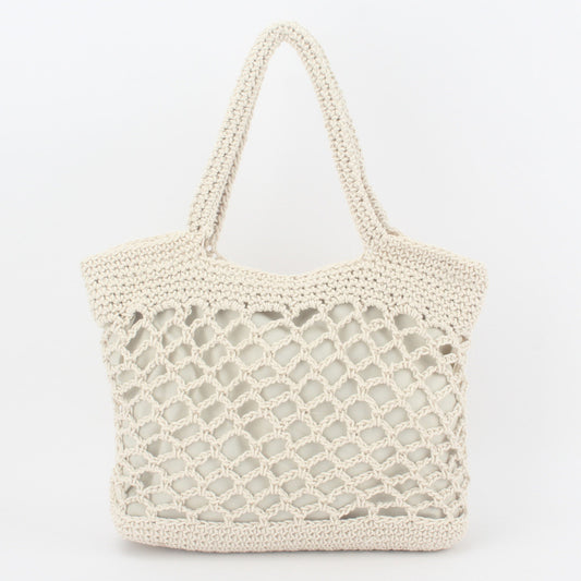 Handmade crochet straw knit woven summer bag for women from the summer collection