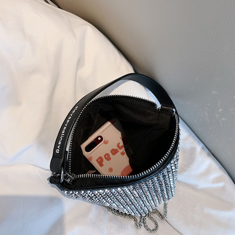 Handmade crochet straw knit woven summer bag for women from the summer collection