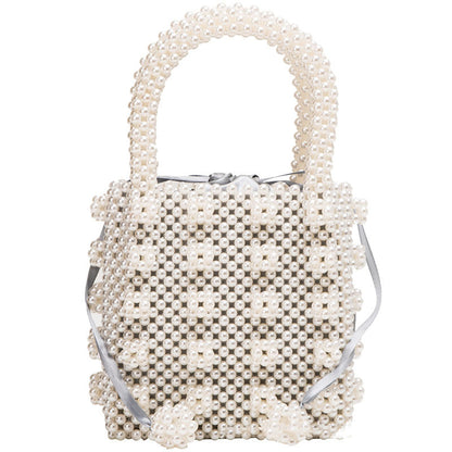 Handmade crochet straw knit woven summer bag for women from the summer collection