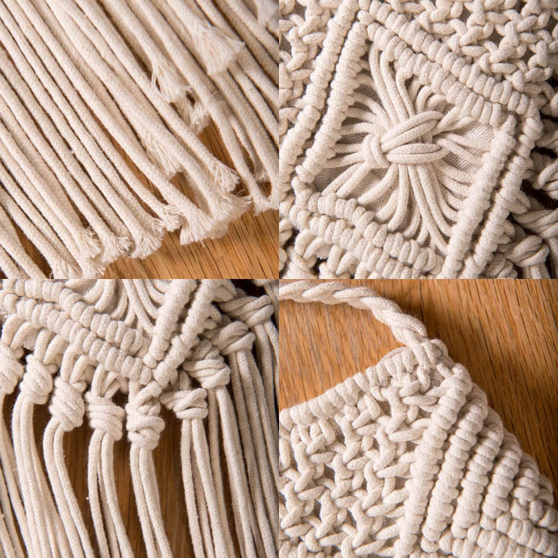 Handmade crochet straw knit woven summer bag for women from the summer collection
