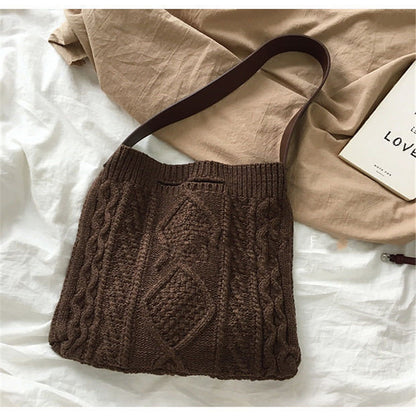 Handmade crochet straw knit woven summer bag for women from the summer collection