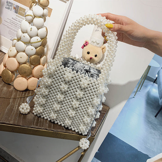 Handmade crochet straw knit woven summer bag for women from the summer collection