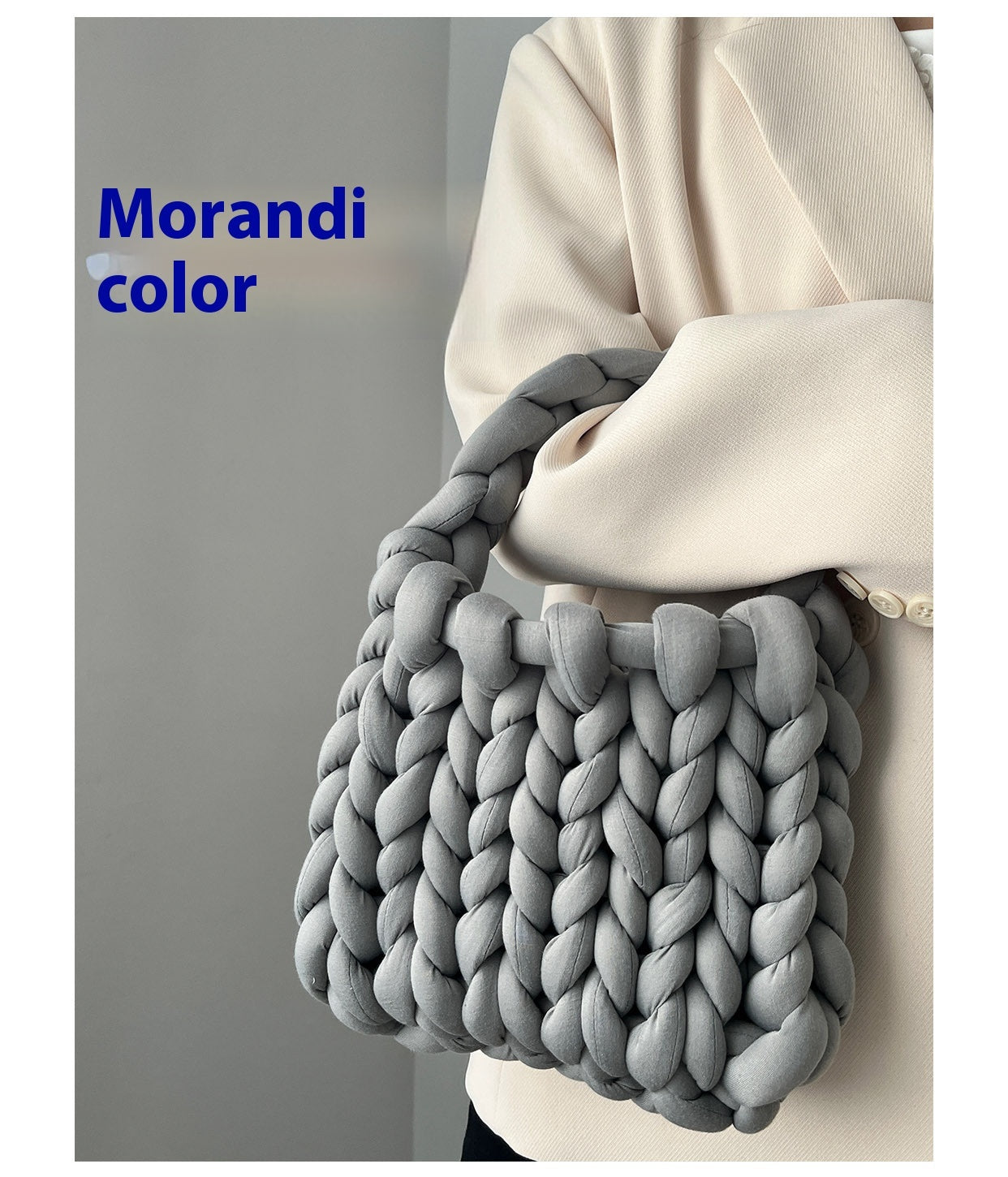 Handmade crochet straw knit woven summer bag for women from the summer collection