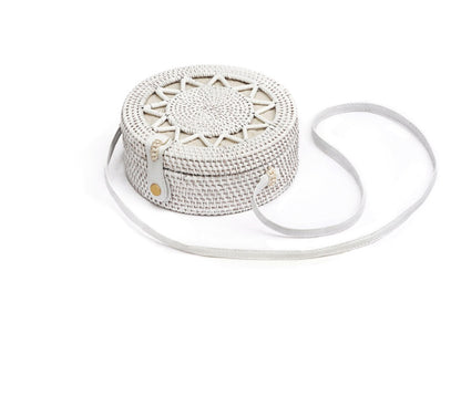 Handmade crochet straw knit woven summer bag for women from the summer collection