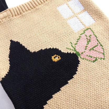 Handmade crochet straw knit woven summer bag for women from the summer collection