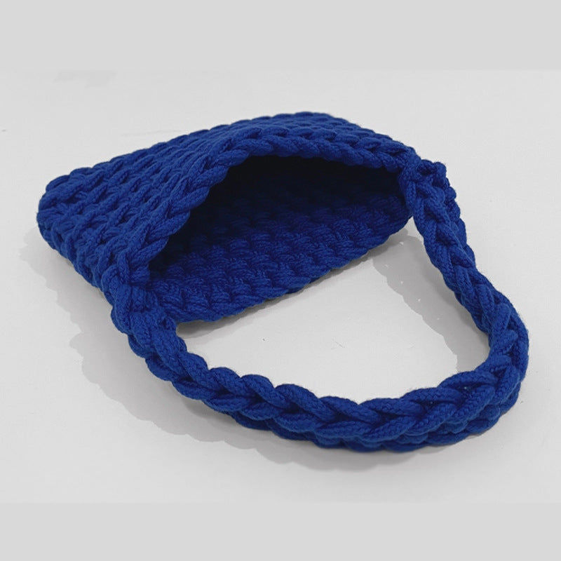Handmade crochet straw knit woven summer bag for women from the summer collection