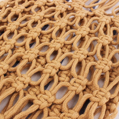 Handmade crochet straw knit woven summer bag for women from the summer collection