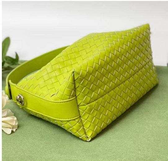 Handmade crochet straw knit woven summer bag for women from the summer collection
