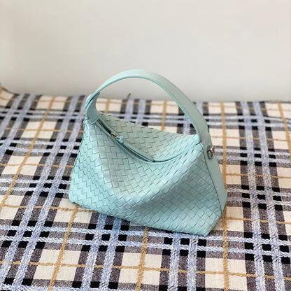 Handmade crochet straw knit woven summer bag for women from the summer collection