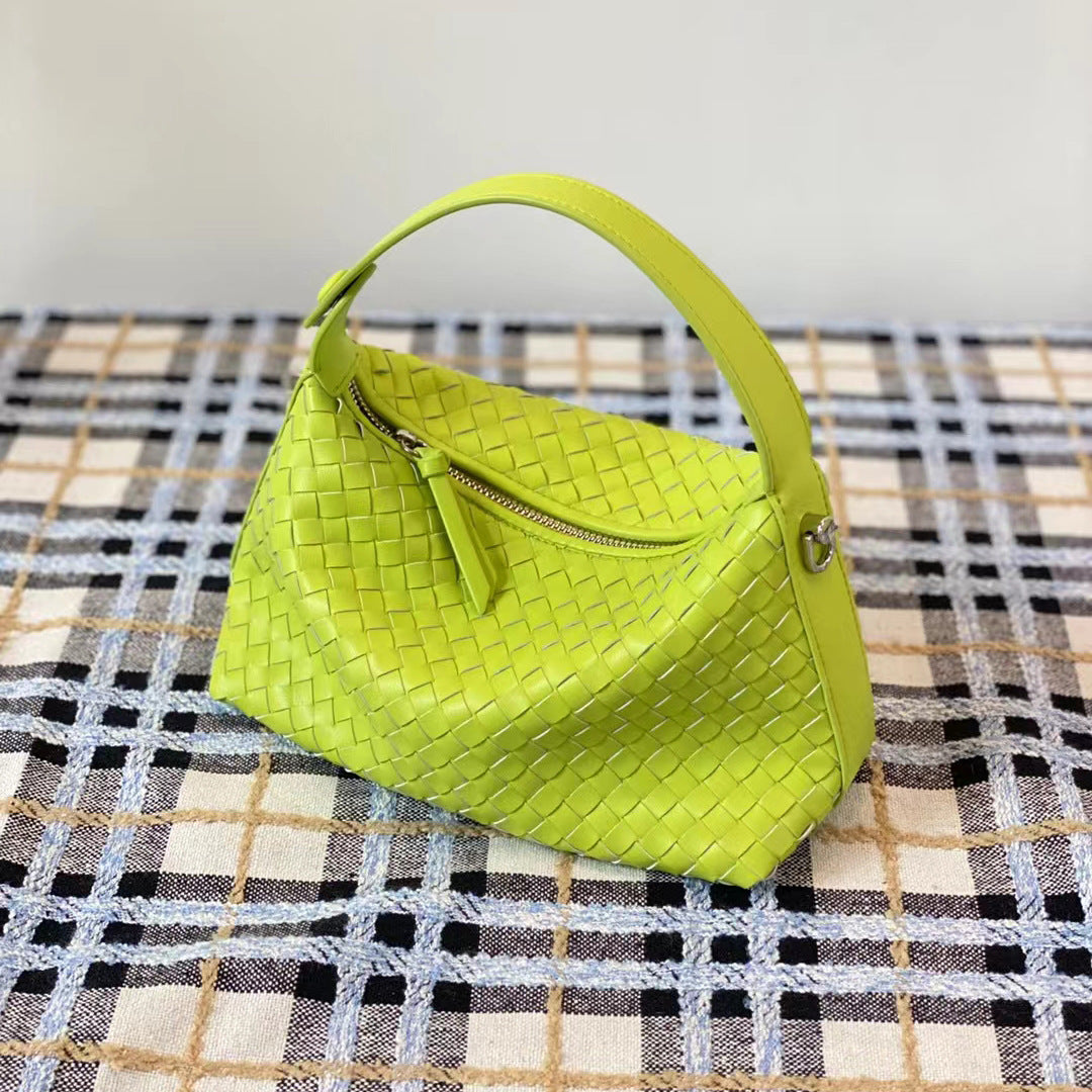 Handmade crochet straw knit woven summer bag for women from the summer collection