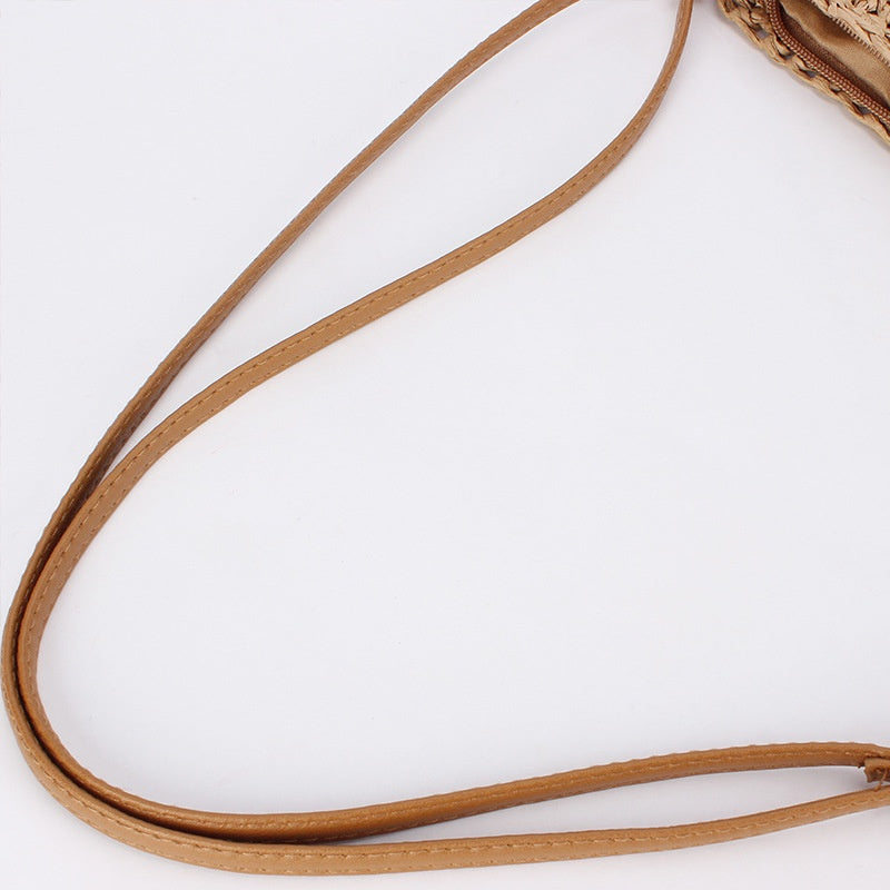 Handmade crochet straw knit woven summer bag for women from the summer collection