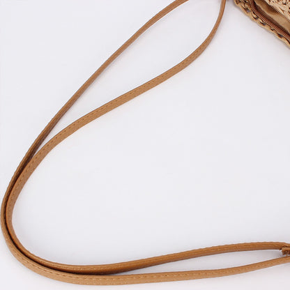 Handmade crochet straw knit woven summer bag for women from the summer collection