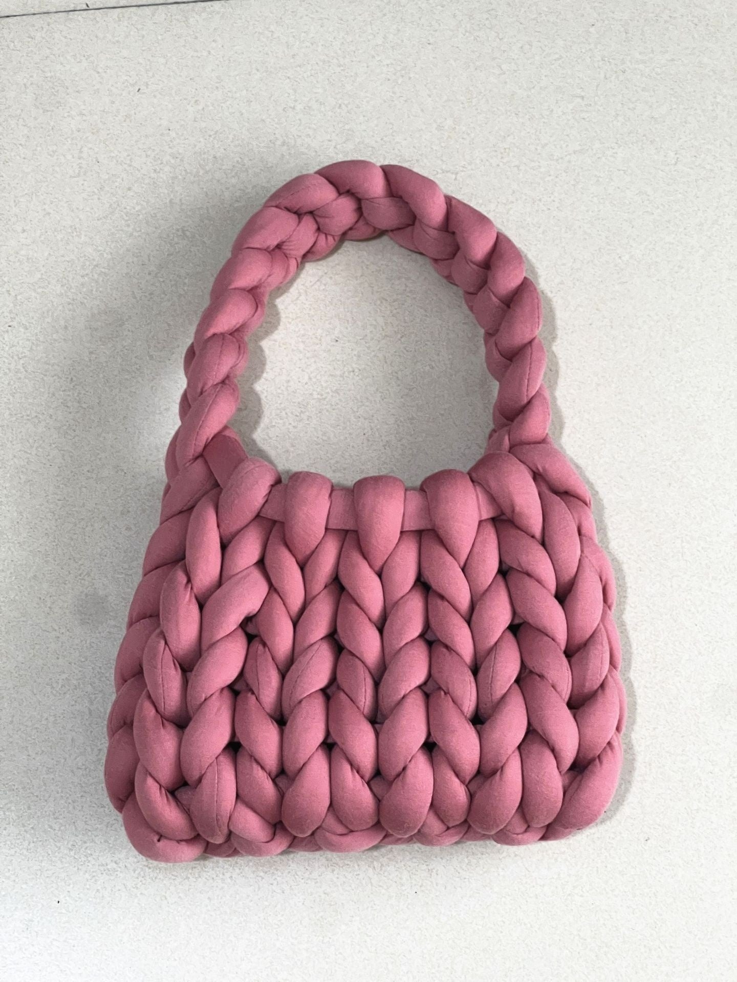 Handmade crochet straw knit woven summer bag for women from the summer collection
