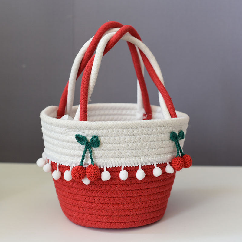 Handmade crochet straw knit woven summer bag for women from the summer collection
